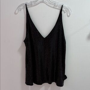 Elegant Black Sequin Women's Top